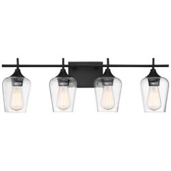 Octave 28 3/4" Wide English Bronze 4-Light Bath Light