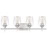 1_Octave 28 3/4" Wide Satin Nickel 4-Light Vanity Bath Light