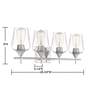 6_Octave 28 3/4" Wide Satin Nickel 4-Light Vanity Bath Light more views