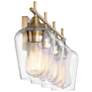 Octave 28 3/4" Wide Warm Brass 4-Light Vanity Bath Light