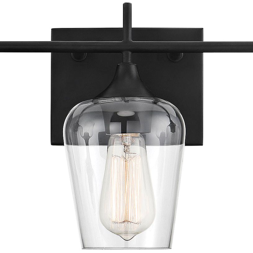 Image 2 Octave 3-Light Bathroom Vanity Light in Black more views