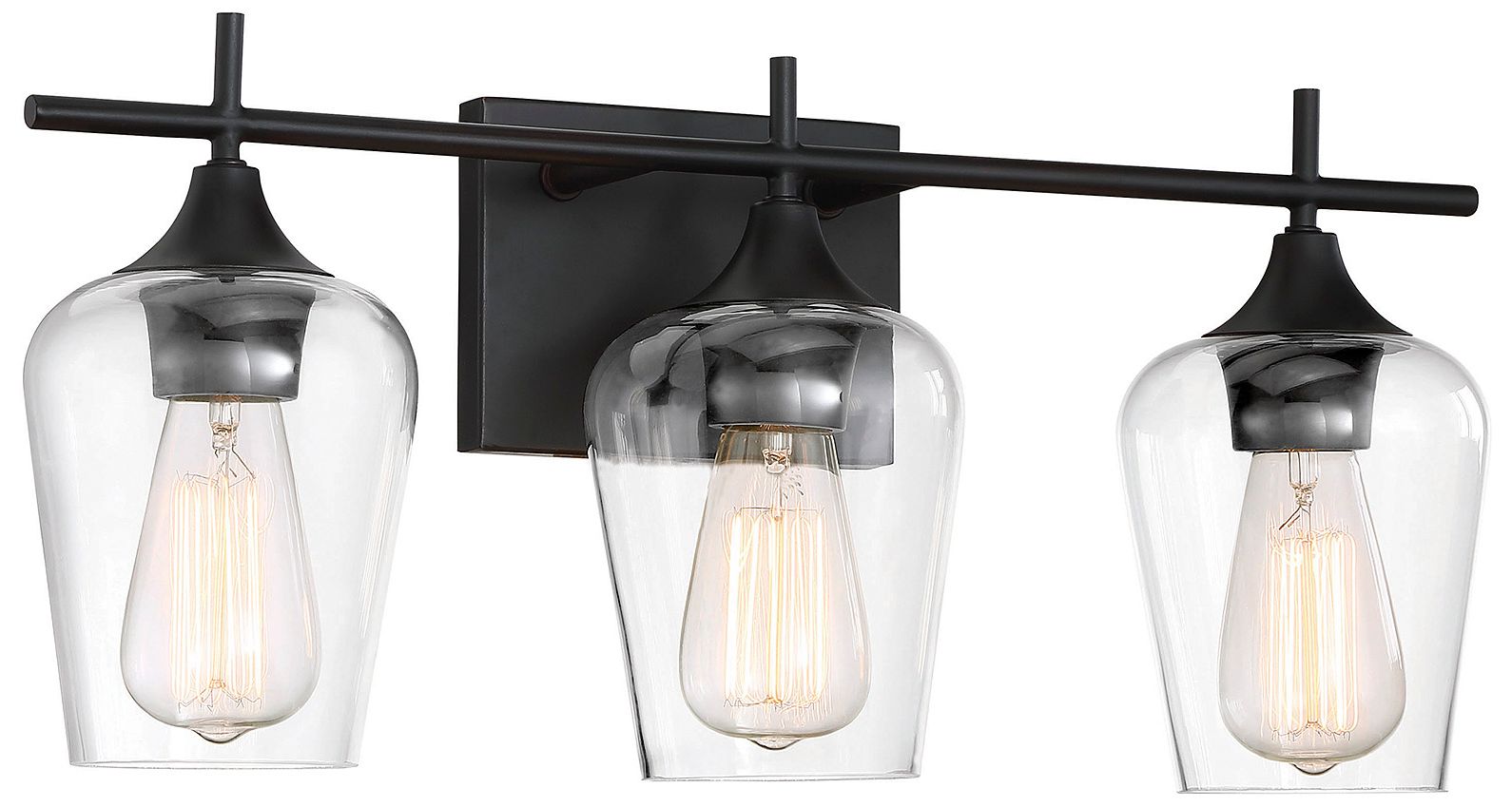 Image 2 Octave 3-Light Bathroom Vanity Light in English Bronze more views