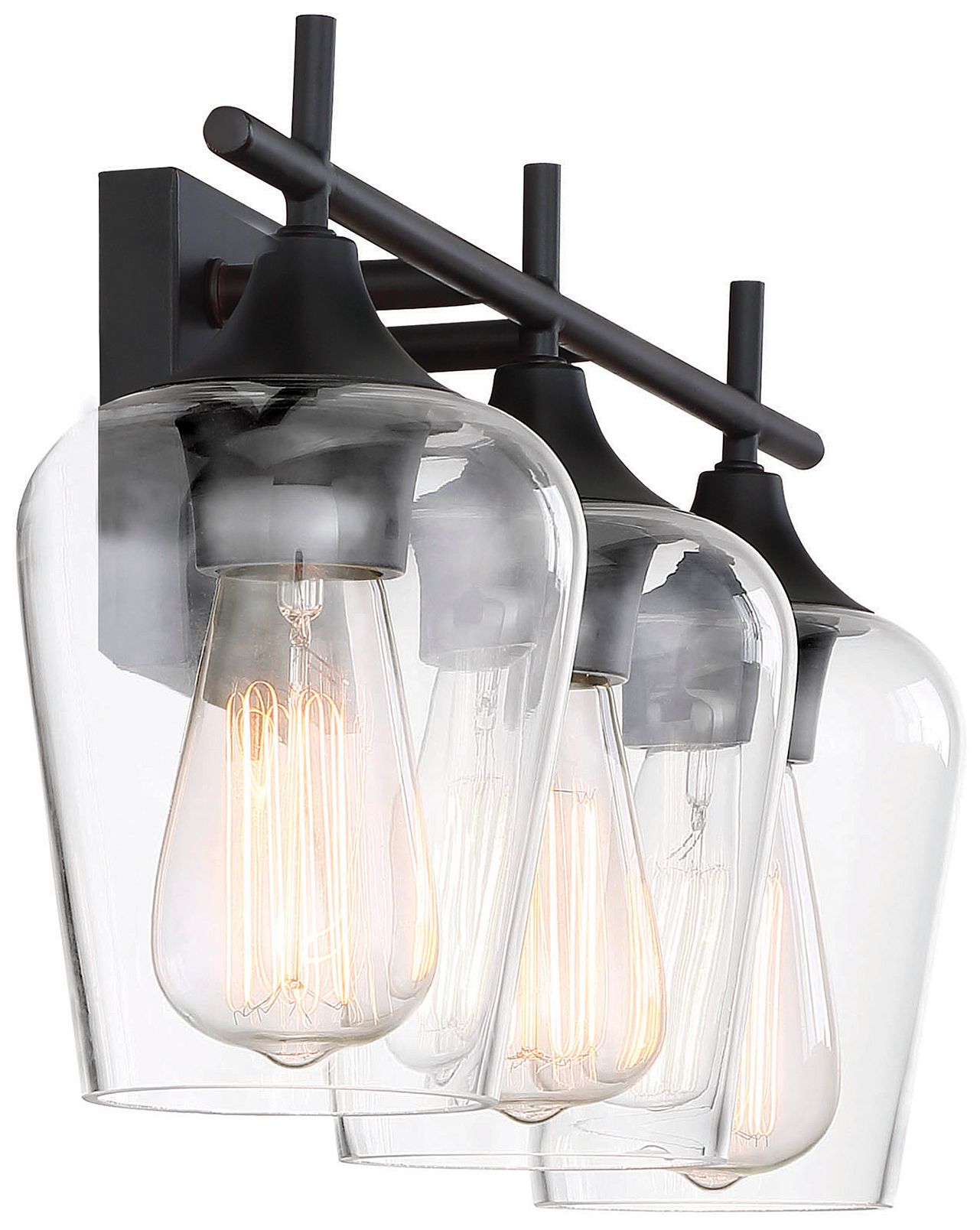 Image 3 Octave 3-Light Bathroom Vanity Light in English Bronze more views