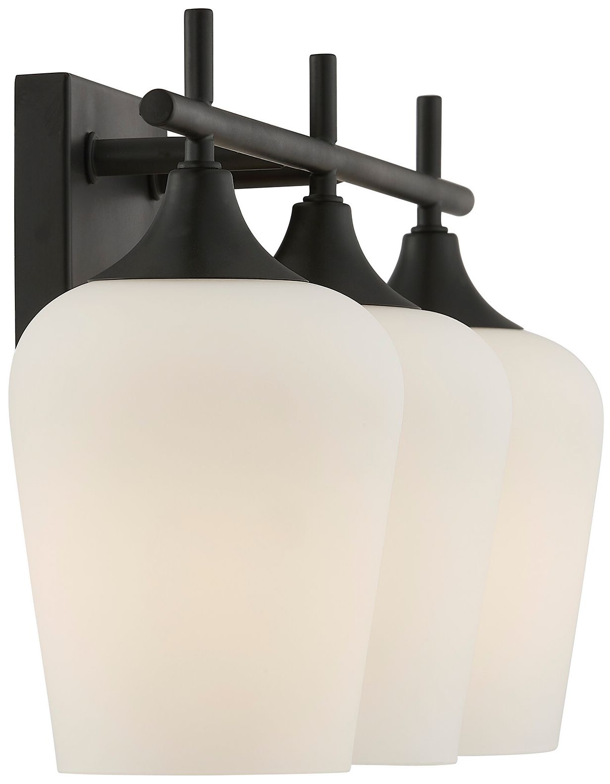 Image 7 Octave 3-Light Bathroom Vanity Light in Matte Black more views
