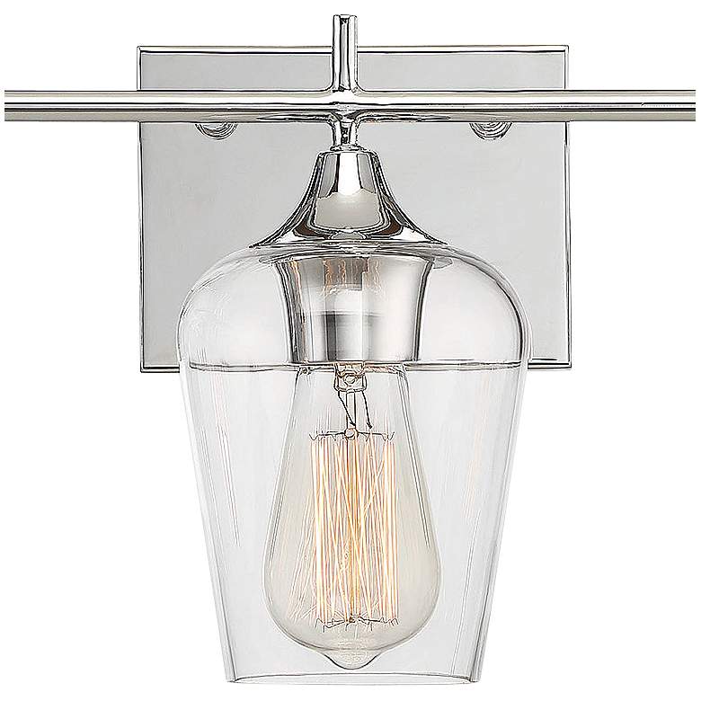 Image 3 Octave 3-Light Bathroom Vanity Light in Polished Chrome more views