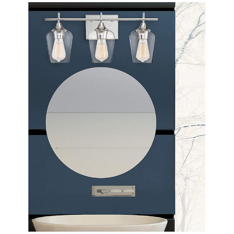 Image 6 Octave 3-Light Bathroom Vanity Light in Polished Chrome more views