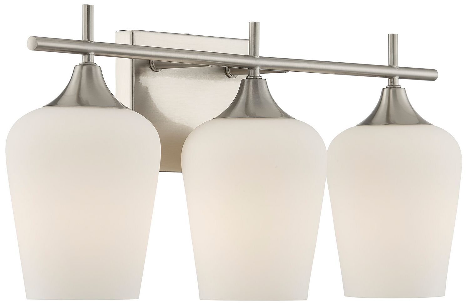 Image 5 Octave 3-Light Bathroom Vanity Light in Satin Nickel more views