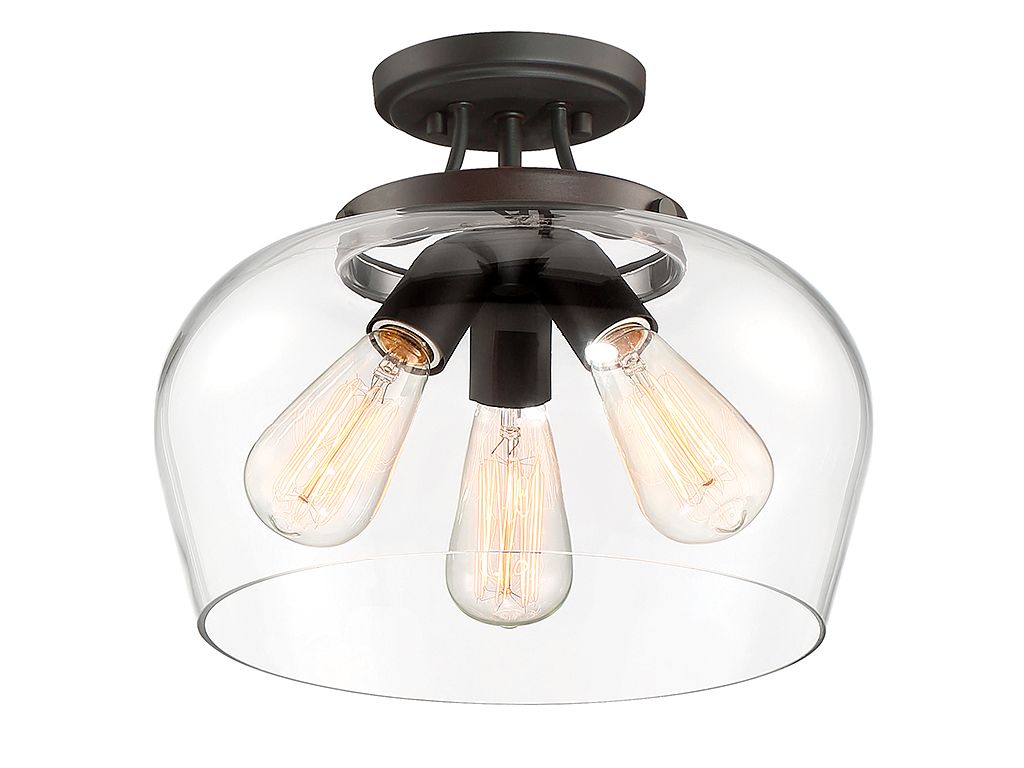Image 5 Octave 3-Light Ceiling Light in English Bronze more views