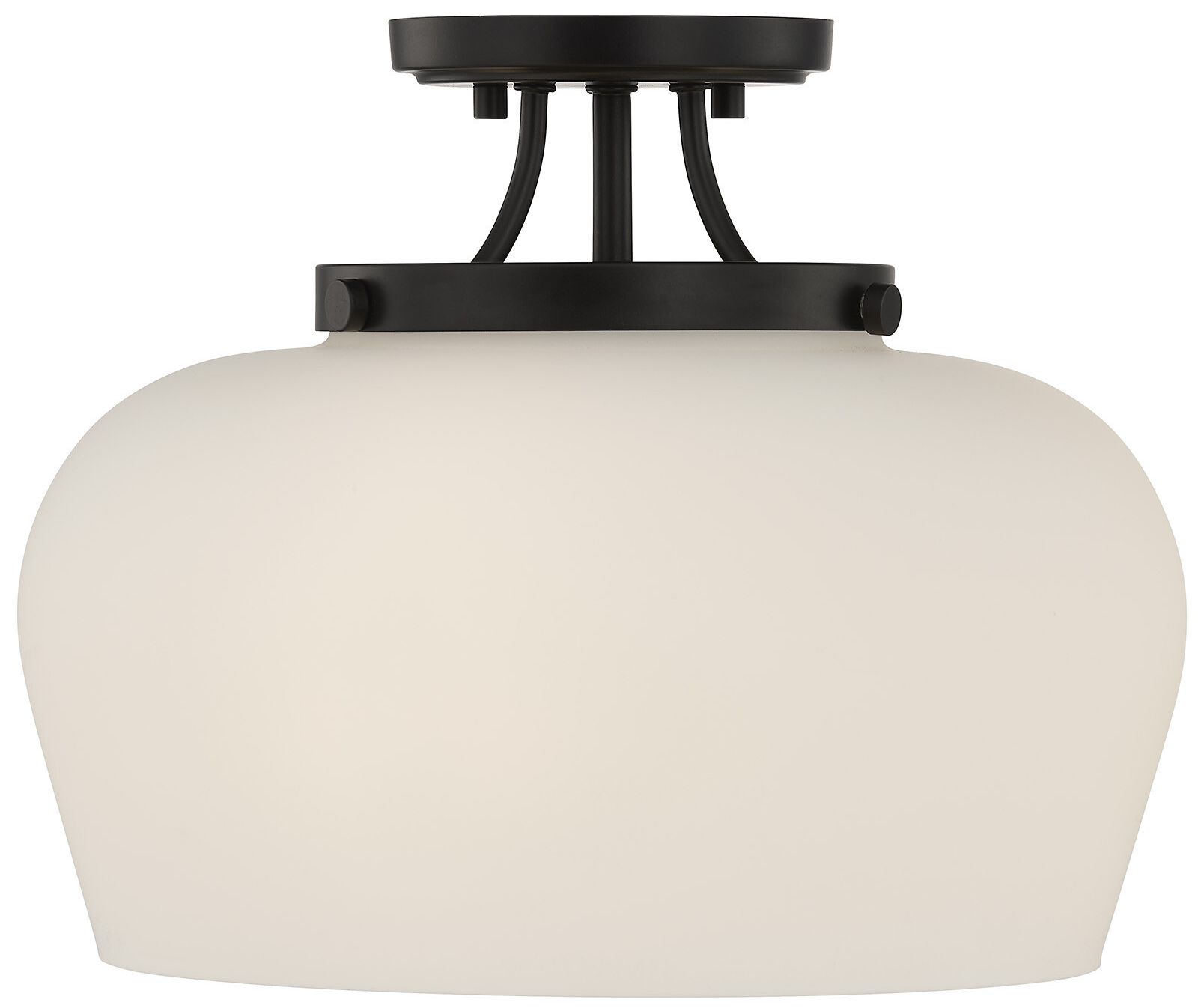 Octave 3-Light Ceiling Light in Matte Black