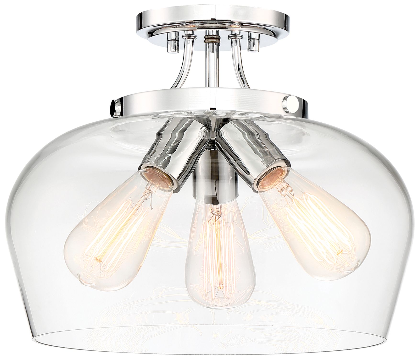 Image 3 Octave 3-Light Ceiling Light in Polished Chrome more views