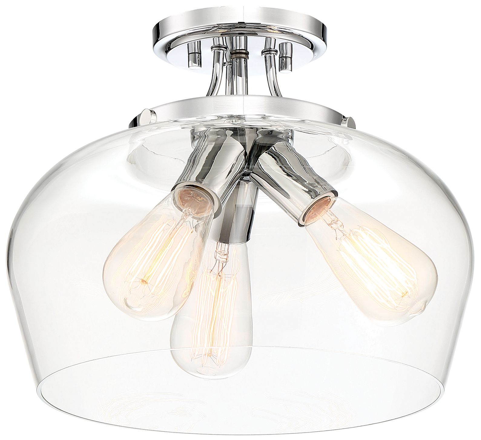 Image 5 Octave 3-Light Ceiling Light in Polished Chrome more views