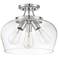 Octave 3-Light Ceiling Light in Satin Nickel