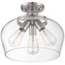 3_Octave 3-Light Ceiling Light in Satin Nickel more views