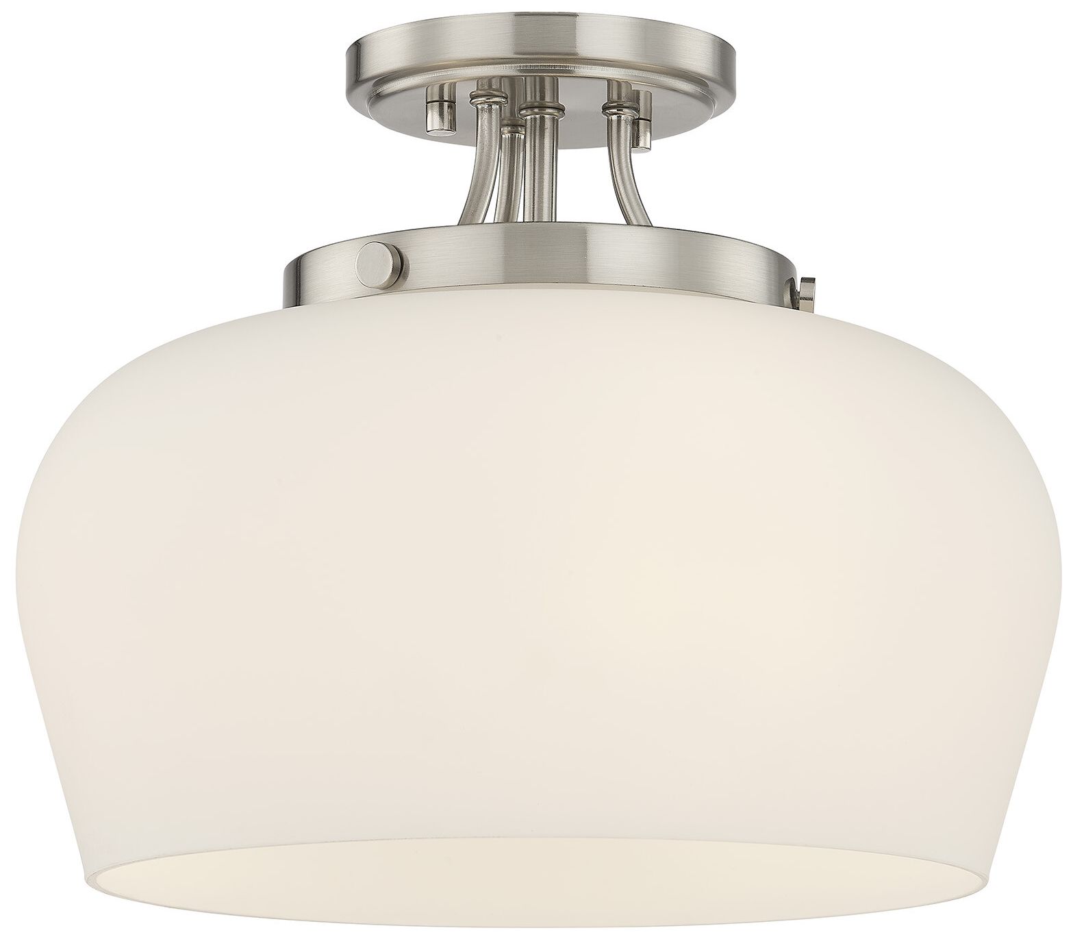 Image 4 Octave 3-Light Ceiling Light in Satin Nickel more views
