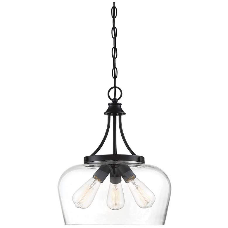 Image 1 Octave 3-Light Pendant in Black