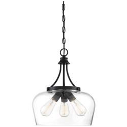 Octave 3-Light Pendant in Black