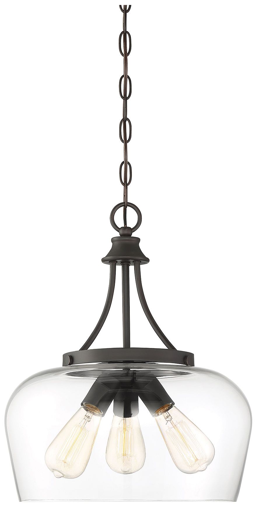 Octave 3-Light Pendant in English Bronze