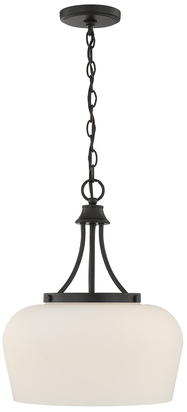 Octave 3-Light Pendant in Matte Black