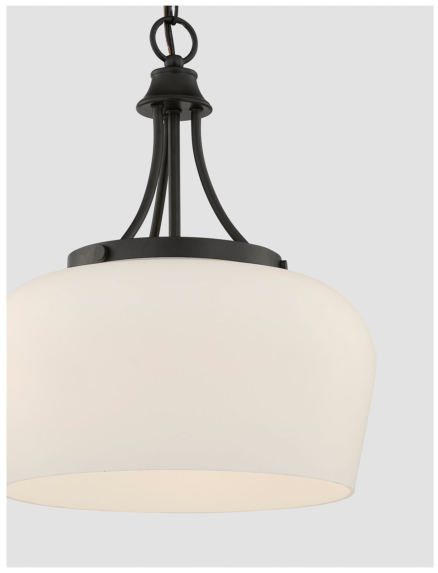 Image 4 Octave 3-Light Pendant in Matte Black more views