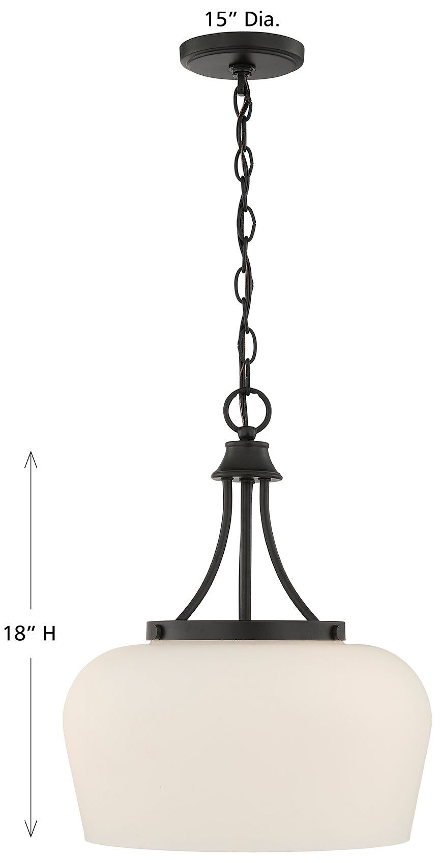 Image 7 Octave 3-Light Pendant in Matte Black more views