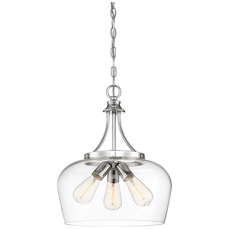 Image 3 Octave 3-Light Pendant in Polished Chrome more views
