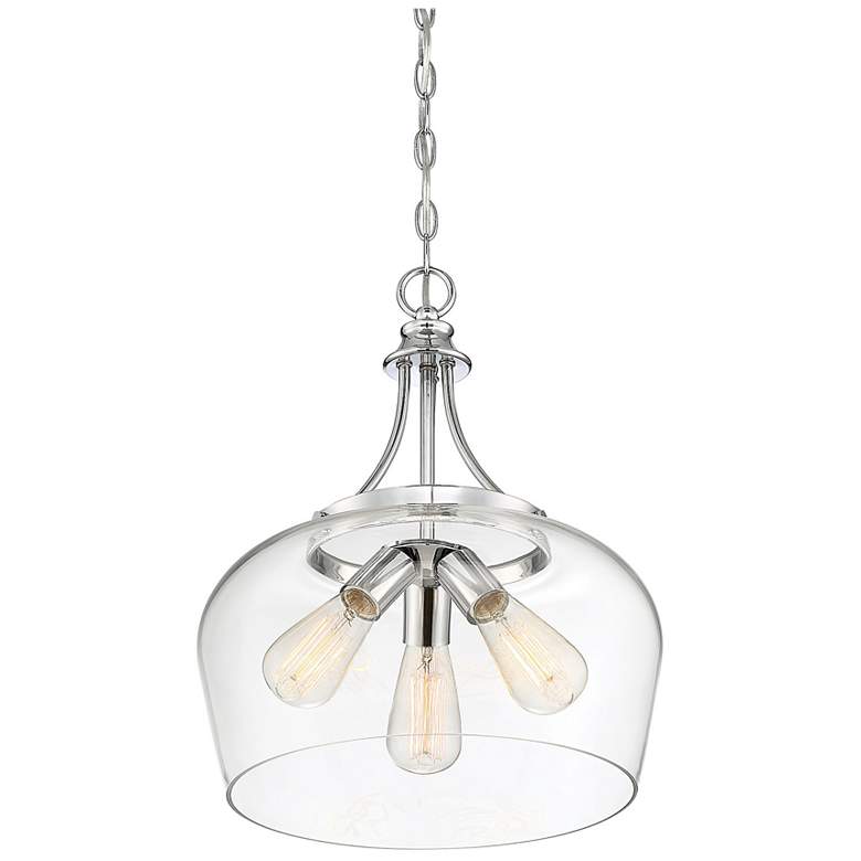 Image 4 Octave 3-Light Pendant in Polished Chrome more views