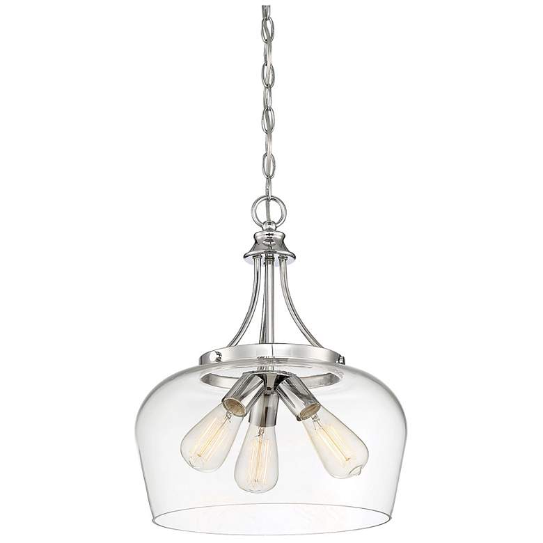 Image 5 Octave 3-Light Pendant in Polished Chrome more views