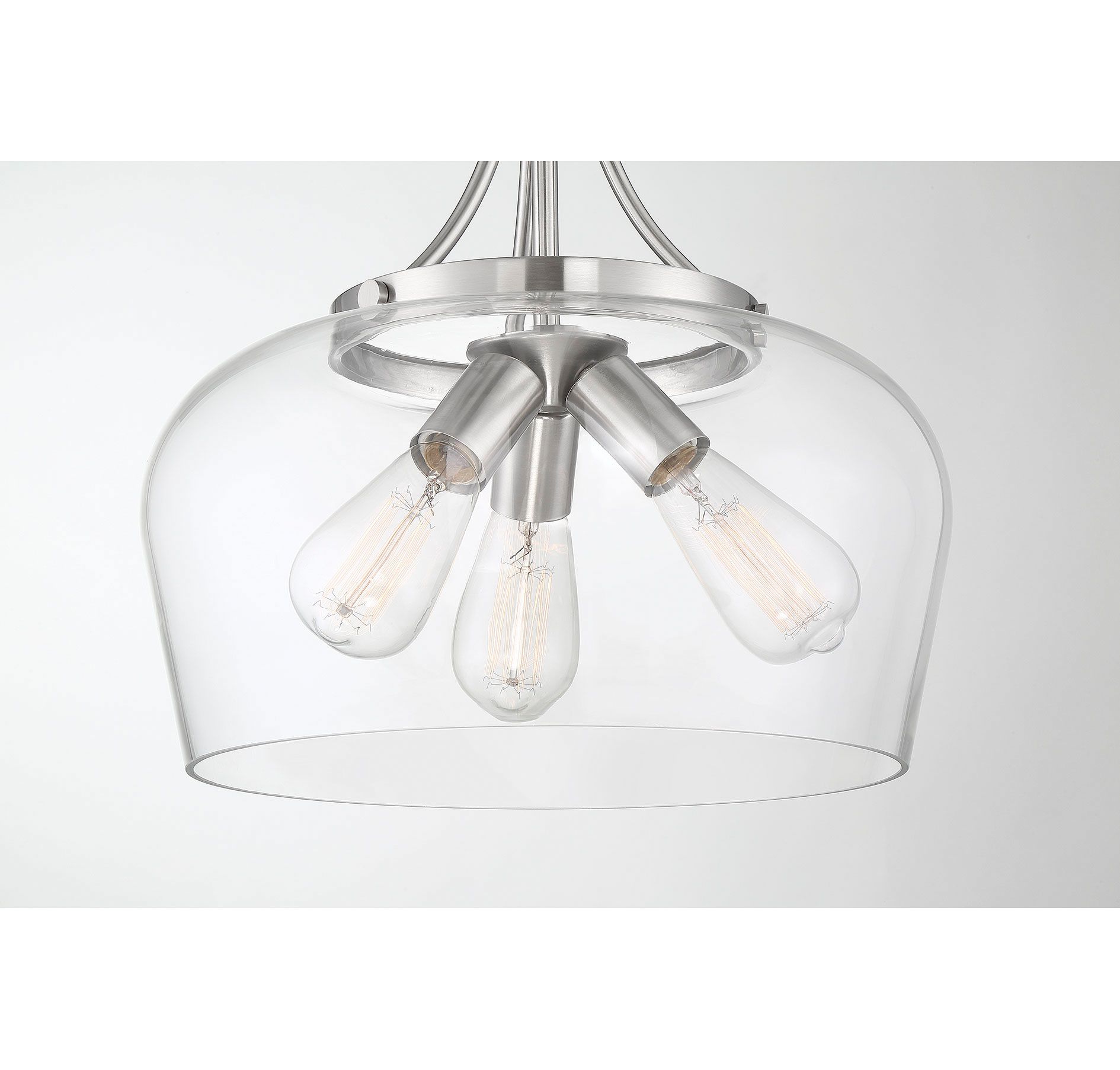 Image 5 Octave 3-Light Pendant in Satin Nickel more views