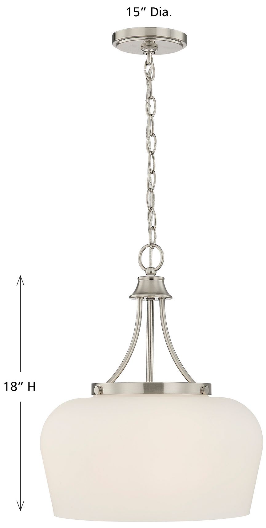 Image 7 Octave 3-Light Pendant in Satin Nickel more views