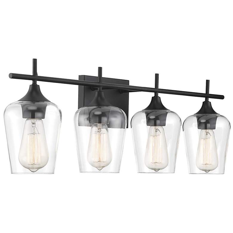 Image 4 Octave 4-Light Bathroom Vanity Light in Black more views