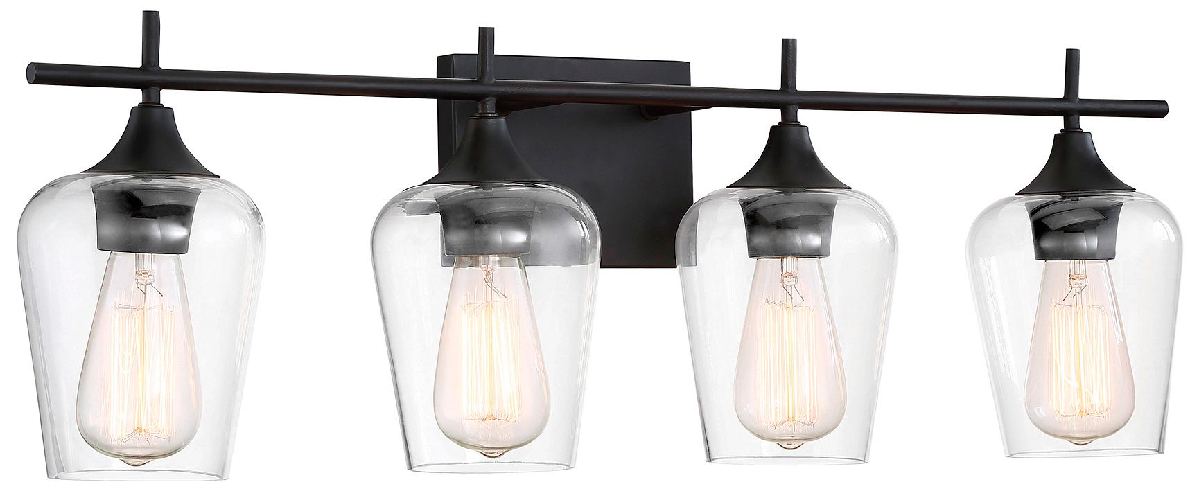 Image 2 Octave 4-Light Bathroom Vanity Light in English Bronze more views
