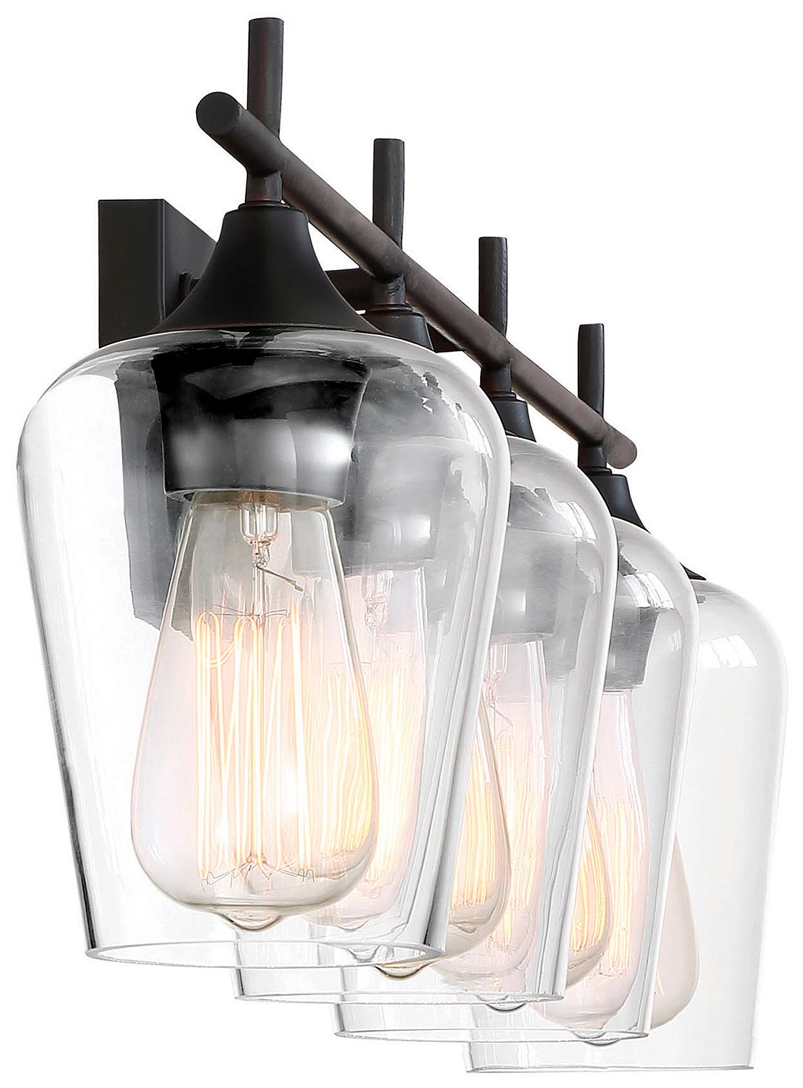 Image 3 Octave 4-Light Bathroom Vanity Light in English Bronze more views