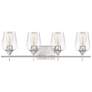 Thumbnail1 of Octave 4-Light Bathroom Vanity Light in Satin Nickel