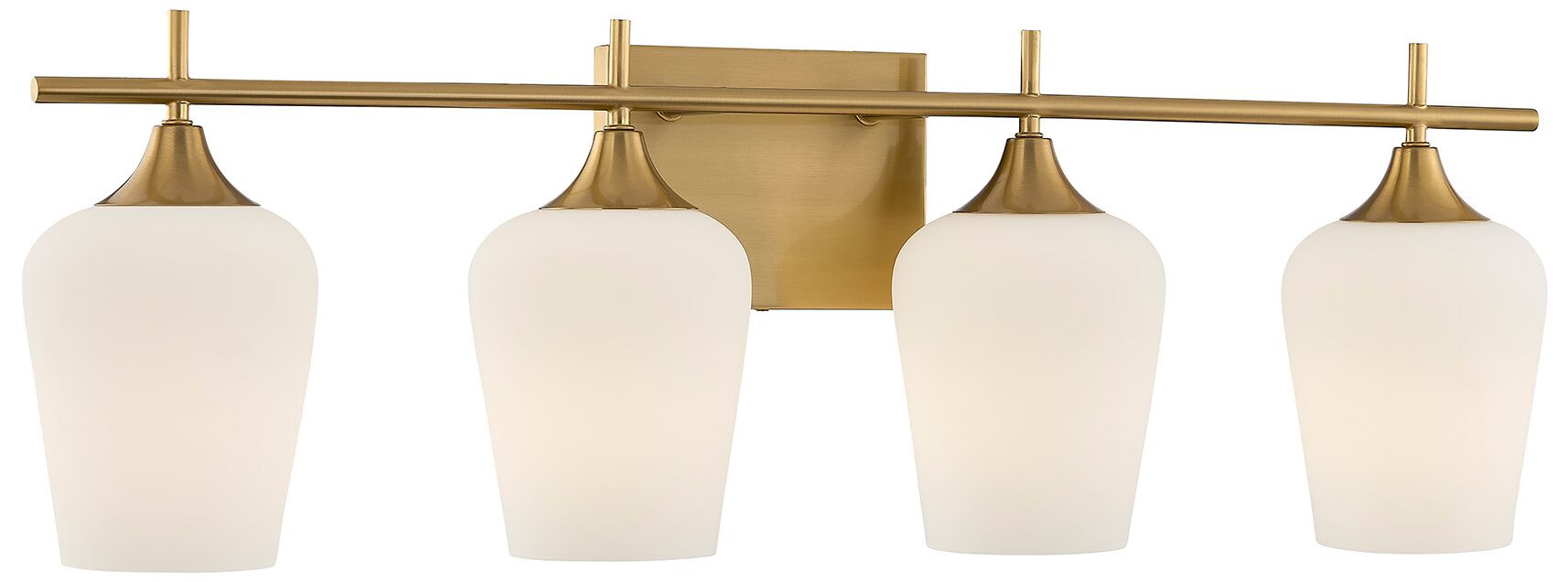 Image 3 Octave 4-Light Bathroom Vanity Light in Warm Brass more views