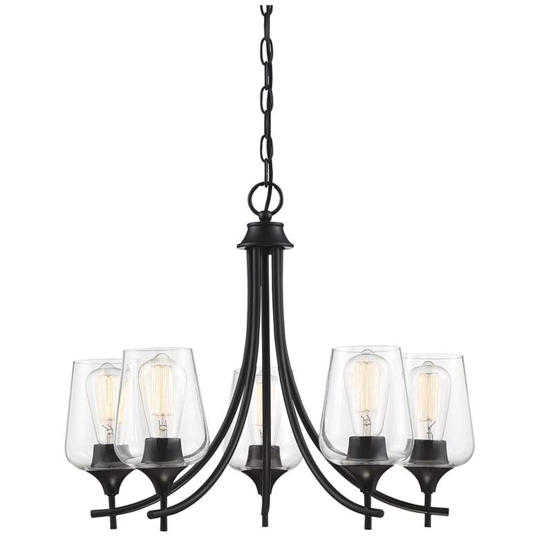 Image 2 Octave 5-Light Chandelier in Black