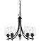 Octave 5-Light Chandelier in Black