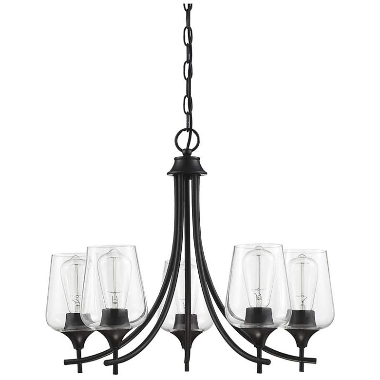 Image 3 Octave 5-Light Chandelier in Black more views