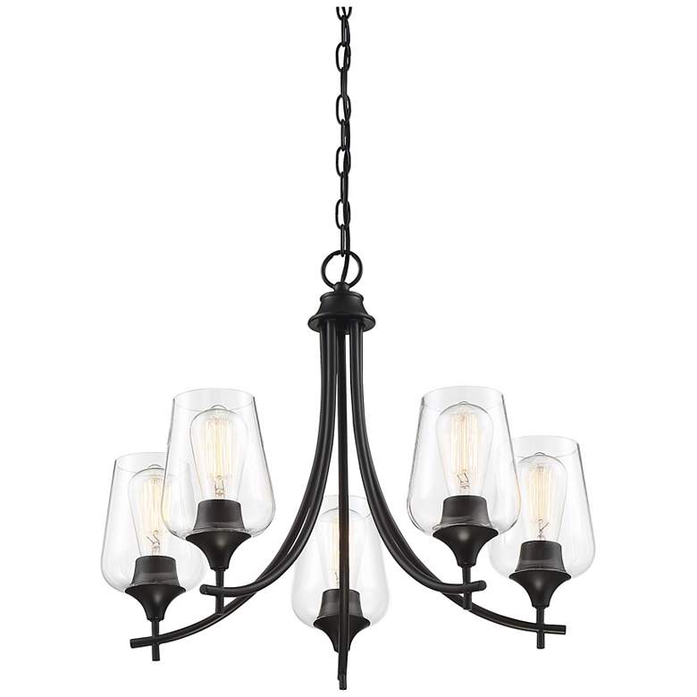 Image 6 Octave 5-Light Chandelier in Black more views