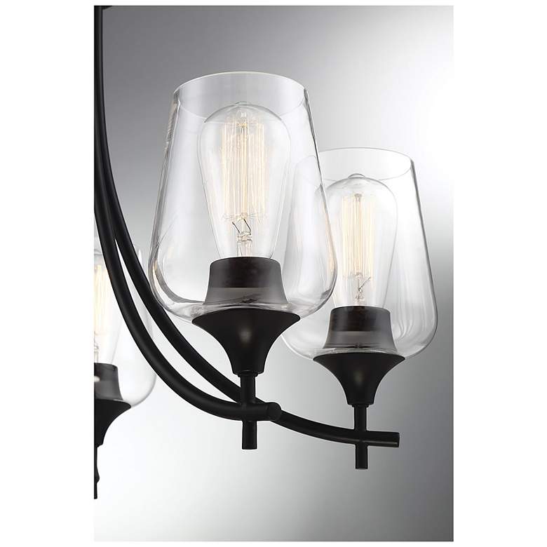 Image 7 Octave 5-Light Chandelier in Black more views
