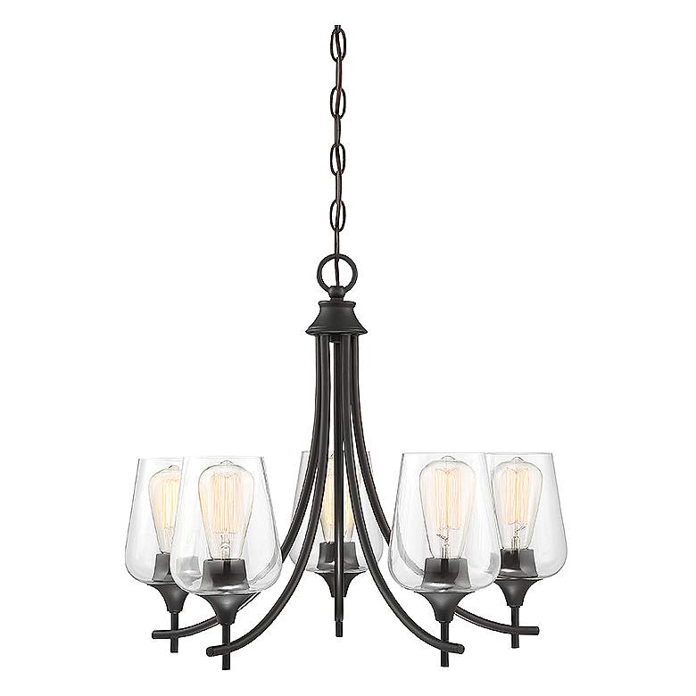 Image 1 Octave 5-Light Chandelier in English Bronze