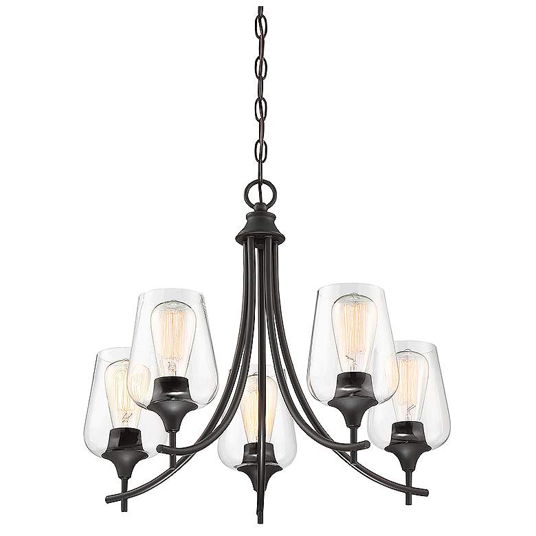 Image 4 Octave 5-Light Chandelier in English Bronze more views