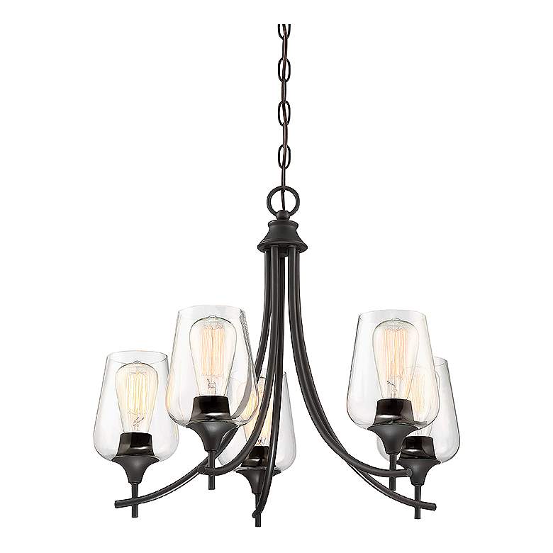 Image 5 Octave 5-Light Chandelier in English Bronze more views