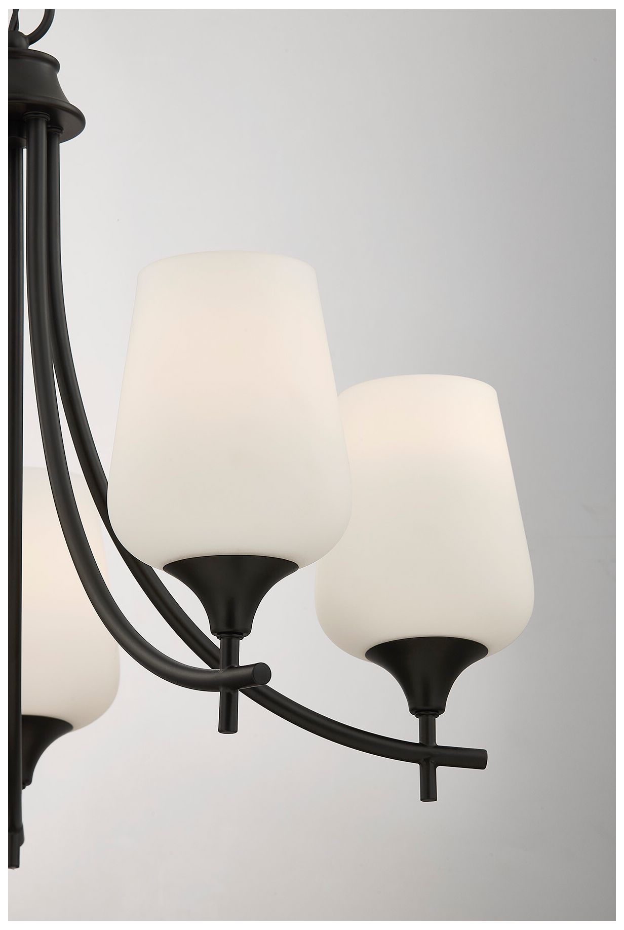 Image 3 Octave 5-Light Chandelier in Matte Black more views