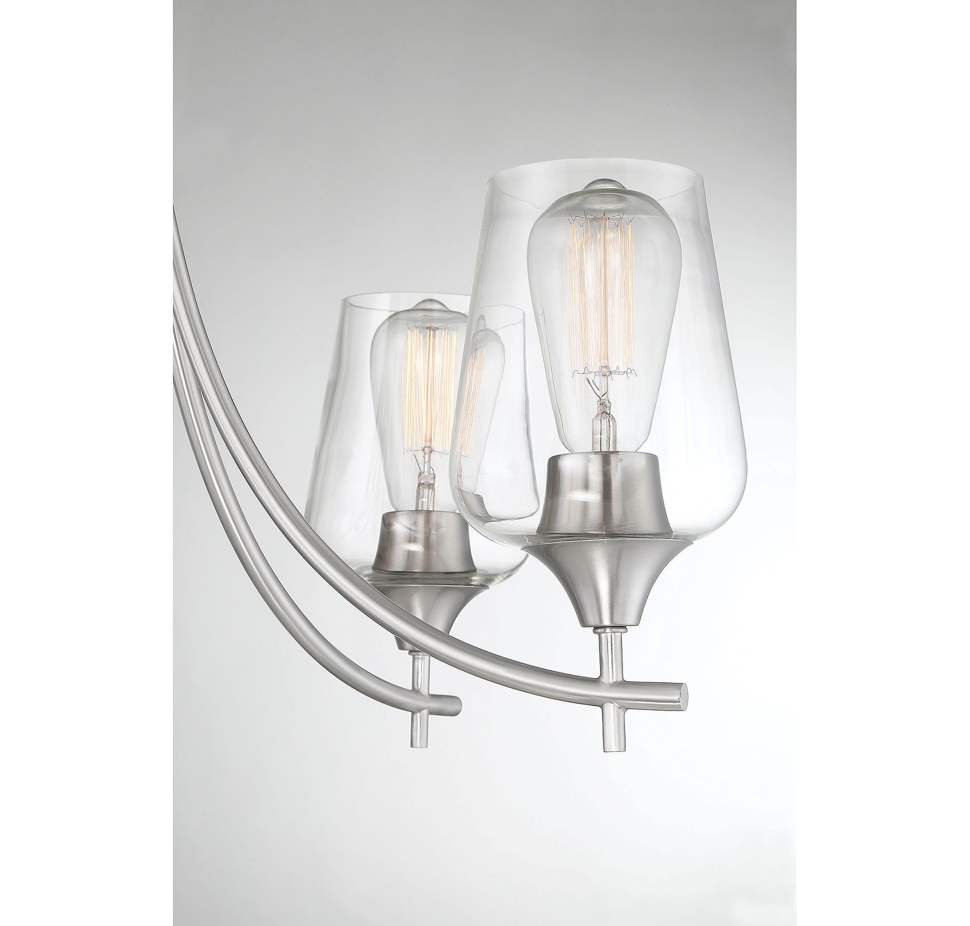 Image 6 Octave 5-Light Chandelier in Satin Nickel more views