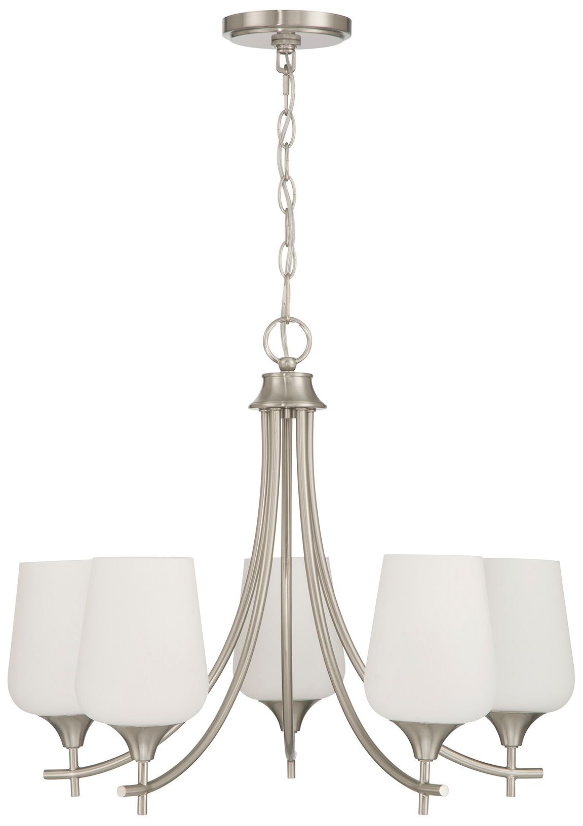 Image 5 Octave 5-Light Chandelier in Satin Nickel more views
