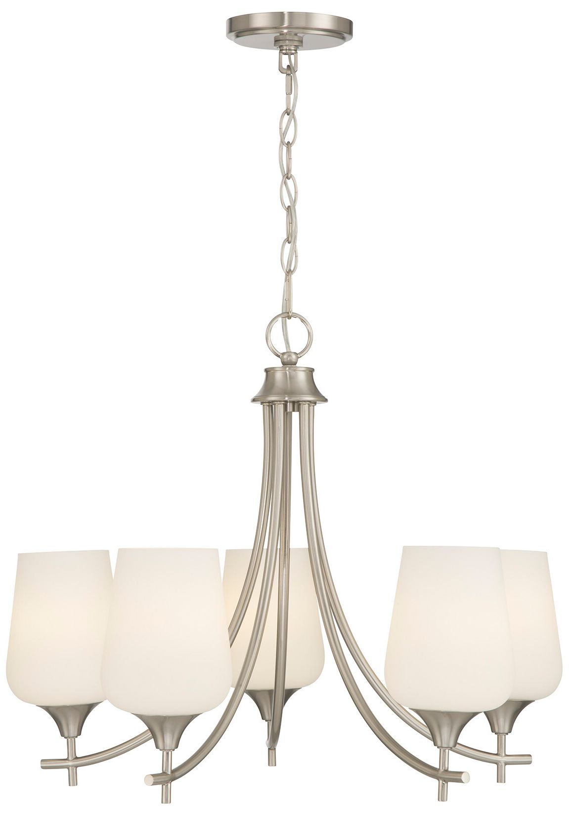 Octave 5-Light Chandelier in Satin Nickel