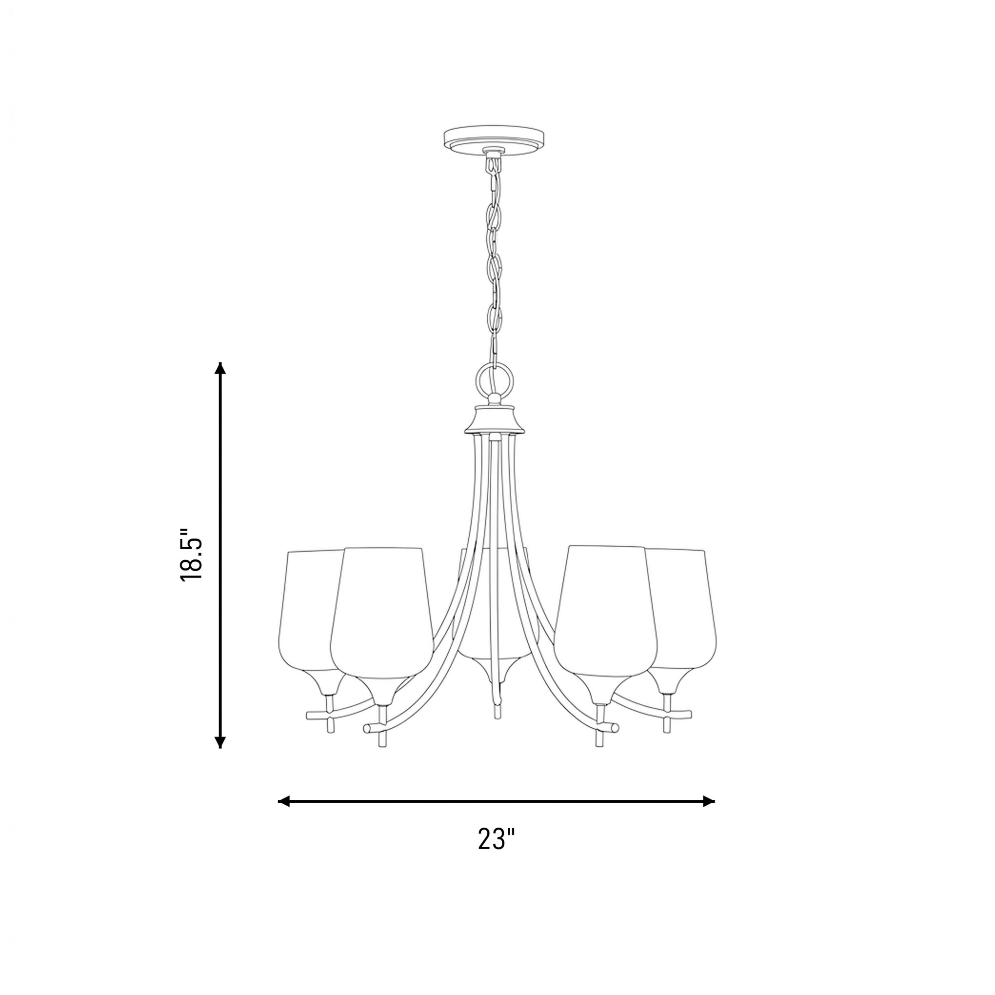 Octave 5-Light Chandelier in Satin Nickel