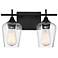 Octave 9 1/2" High English Bronze 2-Light Wall Sconce