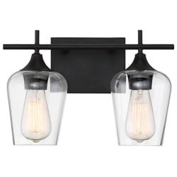 Octave 9 1/2" High English Bronze 2-Light Wall Sconce