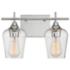 Octave 9 1/2" High Polished Chrome 2-Light Wall Sconce